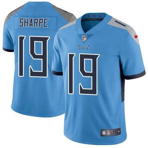 Men Tennessee Titans 19 Tajae Sharpe Nike Light Blue Vapor Limited NFL Jersey